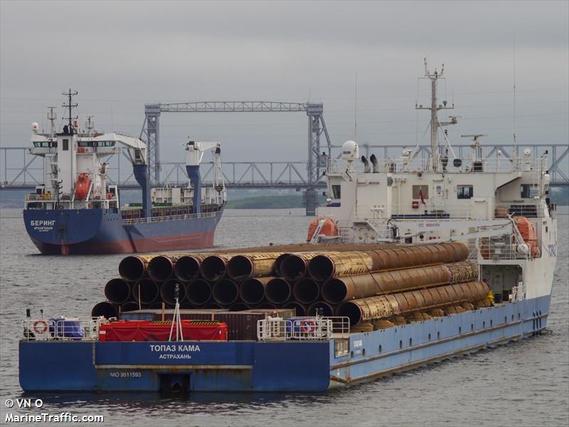 topaz kama (Heavy Load Carrier) - IMO 9811593, MMSI 538007327, Call Sign V7JM6 under the flag of Marshall Islands