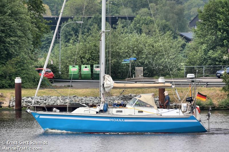 moana (Pleasure craft) - IMO , MMSI 211572290, Call Sign DF6926 under the flag of Germany