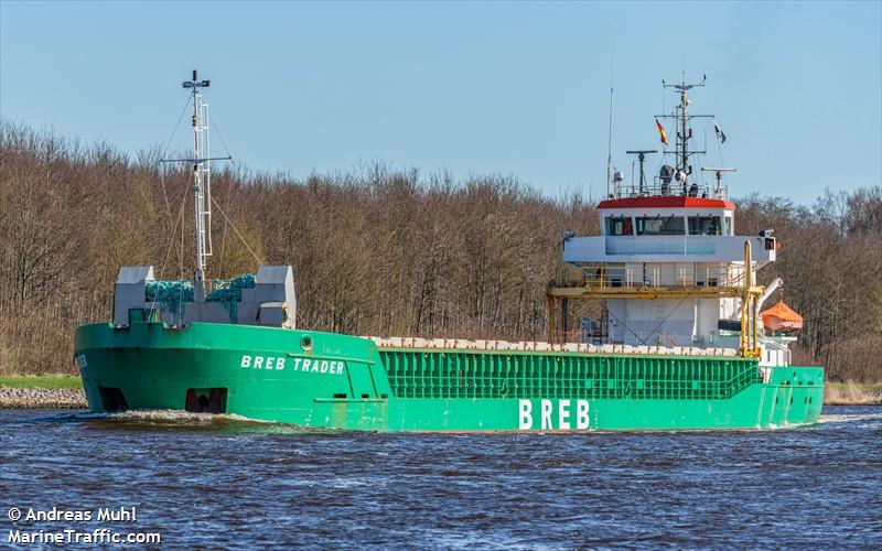 breb trader (General Cargo Ship) - IMO 9369526, MMSI 255802570, Call Sign CQPE under the flag of Madeira