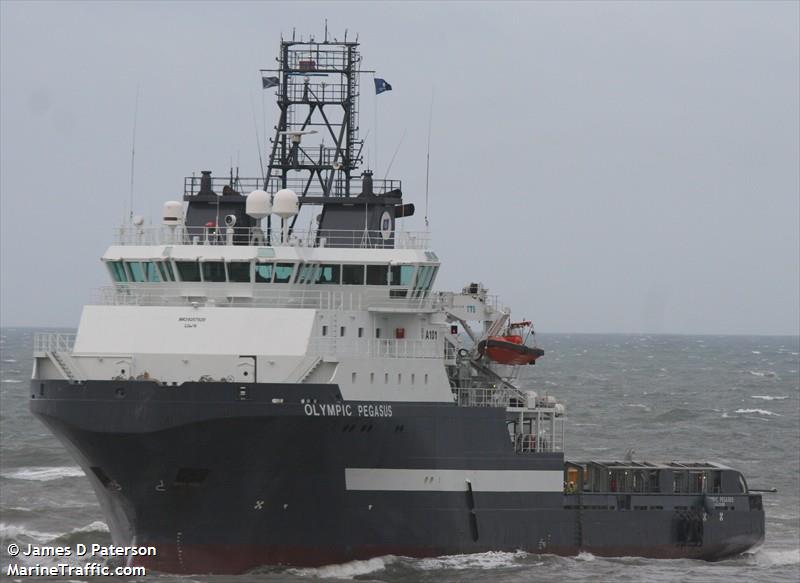 olympic pegasus (Offshore Tug/Supply Ship) - IMO 9257929, MMSI 257174000, Call Sign LDUA under the flag of Norway