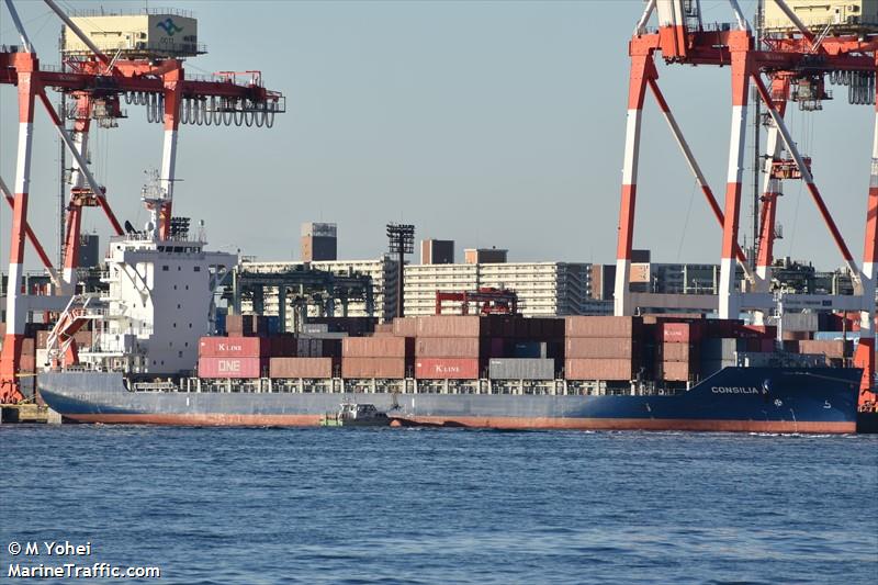 consilia (Container Ship) - IMO 9907392, MMSI 538009631, Call Sign V7A4977 under the flag of Marshall Islands