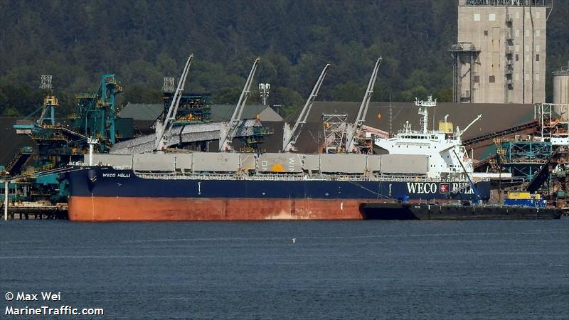 weco holli (Bulk Carrier) - IMO 9929699, MMSI 563154700, Call Sign 9V7712 under the flag of Singapore