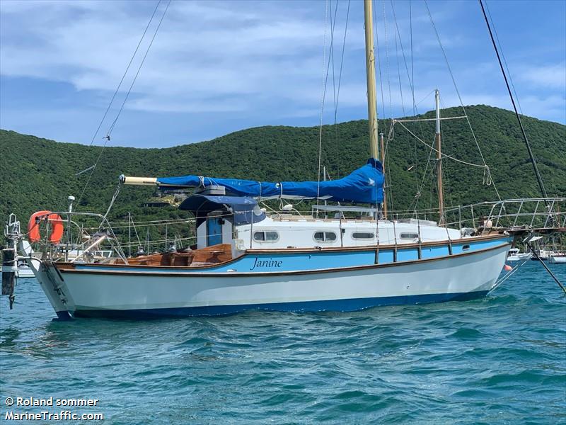 sv janine (Sailing vessel) - IMO , MMSI 512008207, Call Sign ZMX8966 under the flag of New Zealand
