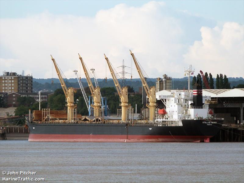 stellar indigo (Bulk Carrier) - IMO 9780316, MMSI 636021622, Call Sign 5LEW4 under the flag of Liberia