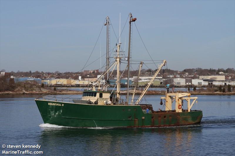 bountiful ii (Fishing Vessel) - IMO 8118085, MMSI 367106680, Call Sign WDC9786 under the flag of United States (USA)