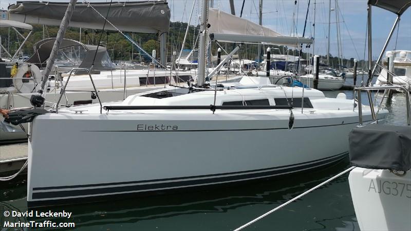 elektra (Sailing vessel) - IMO , MMSI 503129360 under the flag of Australia