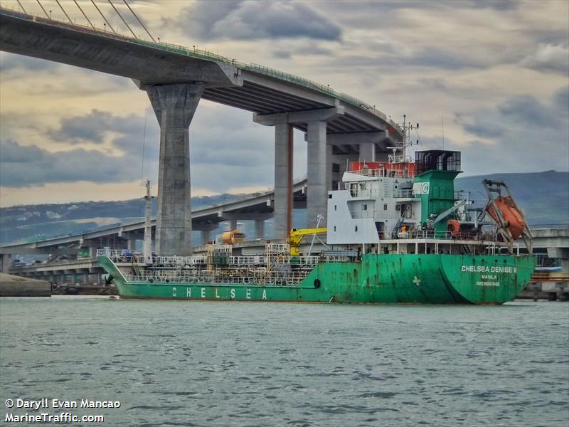 chelsea denise ii (Oil Products Tanker) - IMO 9661845, MMSI 548086500 under the flag of Philippines