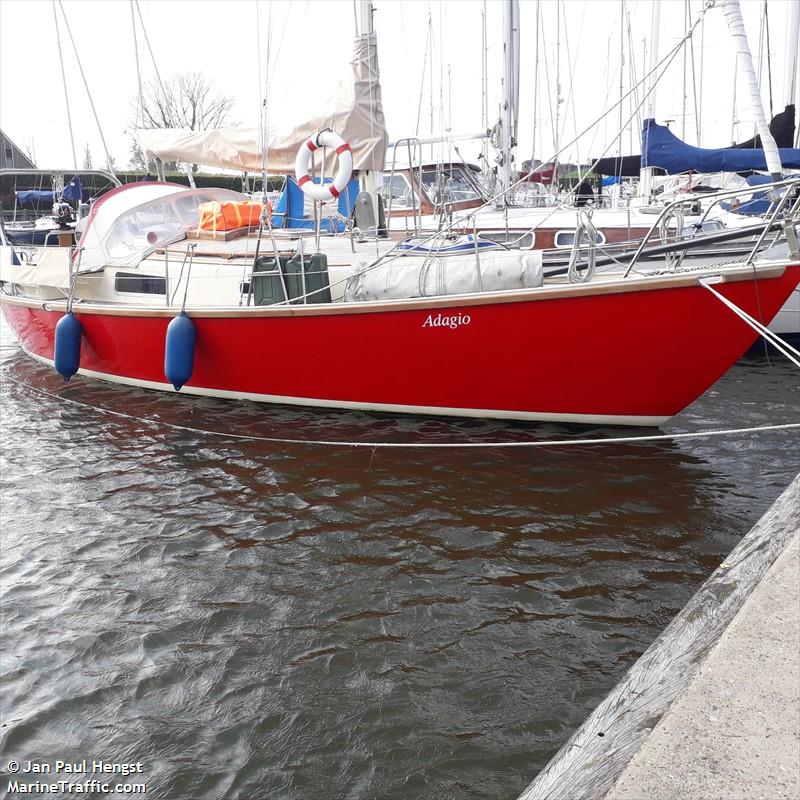 adagio (Sailing vessel) - IMO , MMSI 244376230, Call Sign PB8405 under the flag of Netherlands
