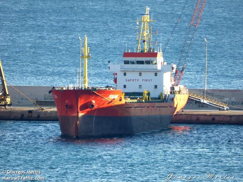 tolmi (General Cargo Ship) - IMO 9467782, MMSI 636021738, Call Sign 5LFL7 under the flag of Liberia