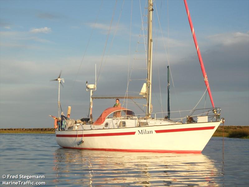 milan (Sailing vessel) - IMO , MMSI 211300150, Call Sign DD3895 under the flag of Germany