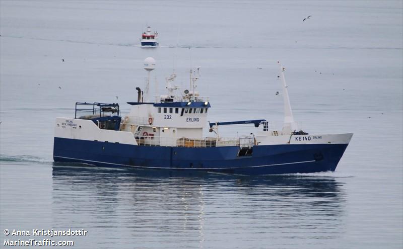 erling (Fishing Vessel) - IMO 6423838, MMSI 251310110, Call Sign TFFB under the flag of Iceland