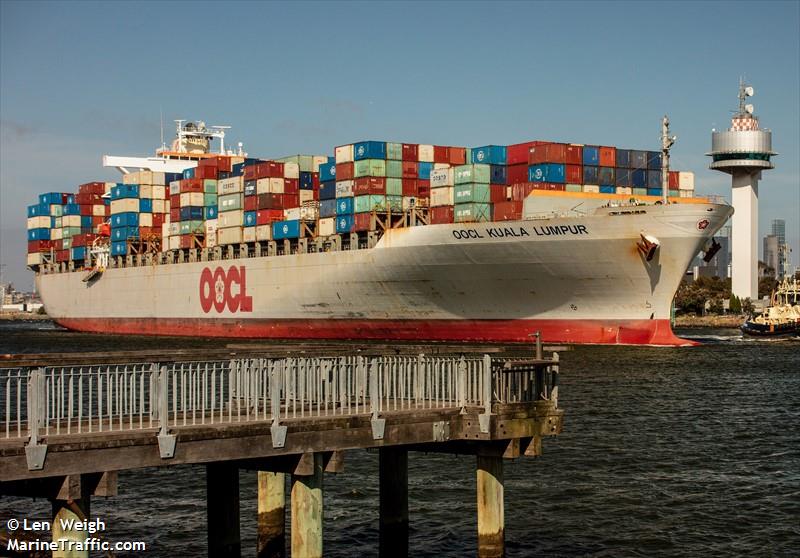 oocl kuala lumpur (Container Ship) - IMO 9367176, MMSI 477793900, Call Sign VRUO9 under the flag of Hong Kong