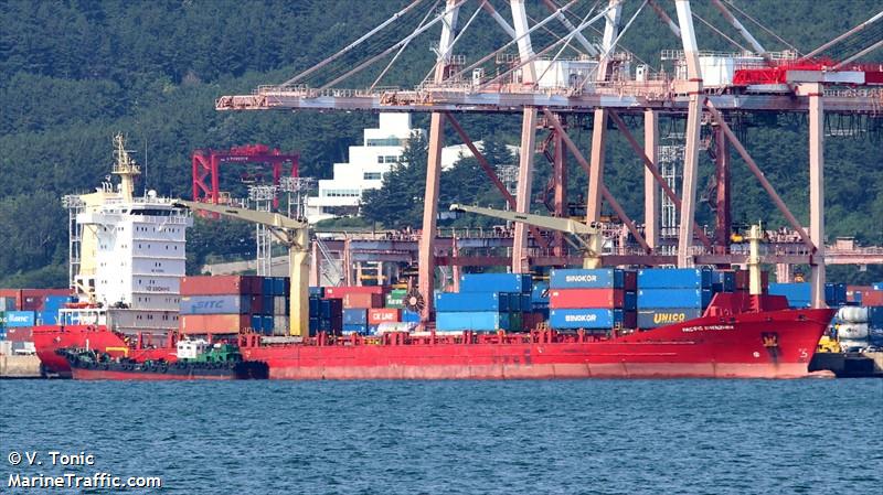 pacific shenzhen (Container Ship) - IMO 9330862, MMSI 563158300, Call Sign 9V8012 under the flag of Singapore