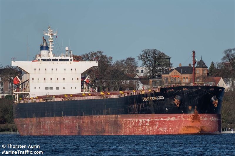 bulk concord (Bulk Carrier) - IMO 9516387, MMSI 636018377, Call Sign A8RG2 under the flag of Liberia