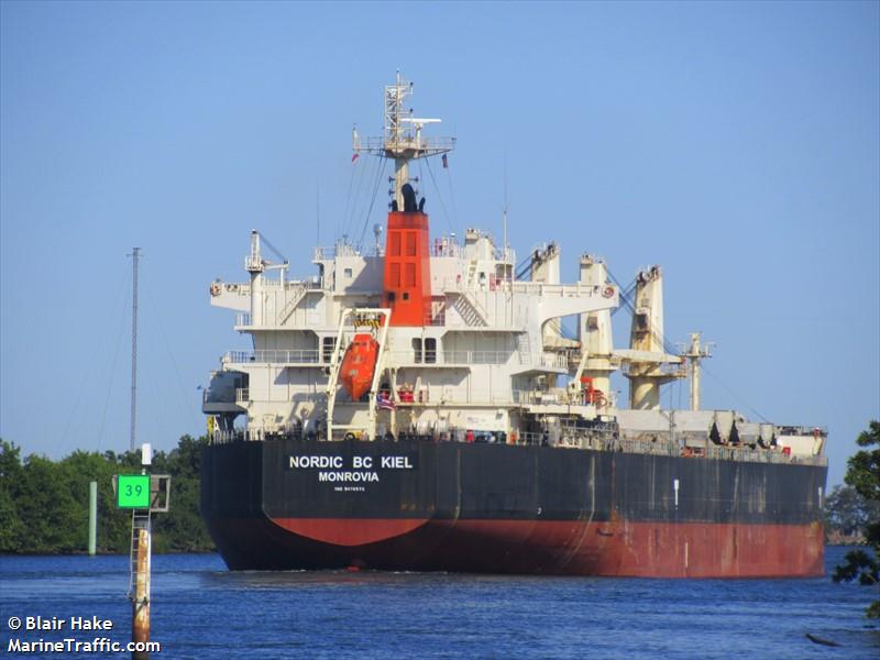 nordic bc kiel (Bulk Carrier) - IMO 9478573, MMSI 636093096, Call Sign 5LFD9 under the flag of Liberia