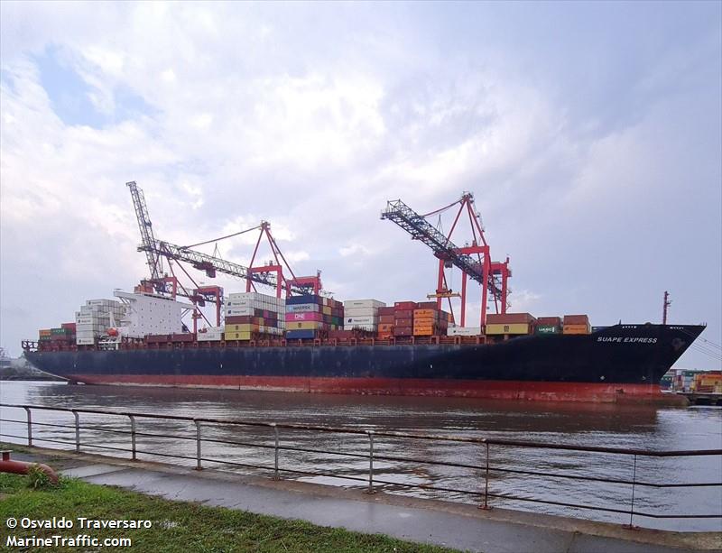 suape express (Container Ship) - IMO 9332858, MMSI 636093100, Call Sign 5LFL8 under the flag of Liberia