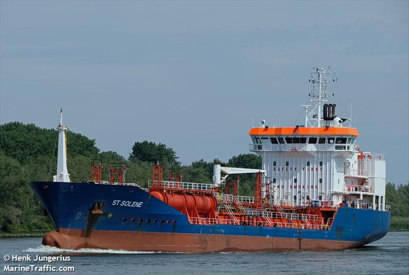st solene (Chemical/Oil Products Tanker) - IMO 9282675, MMSI 232042007, Call Sign MLNH7 under the flag of United Kingdom (UK)
