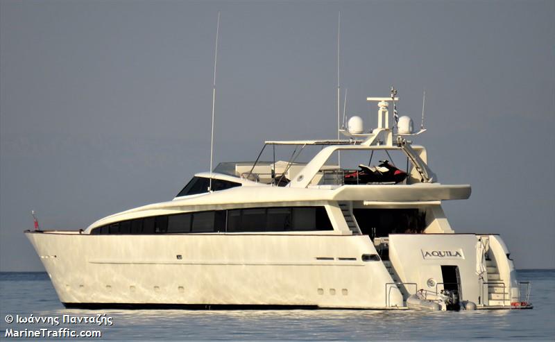aquila (Yacht) - IMO 8550180, MMSI 240141800, Call Sign SVA8846 under the flag of Greece