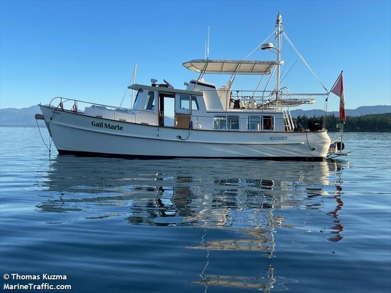 gail marie (Pleasure craft) - IMO , MMSI 316031319 under the flag of Canada