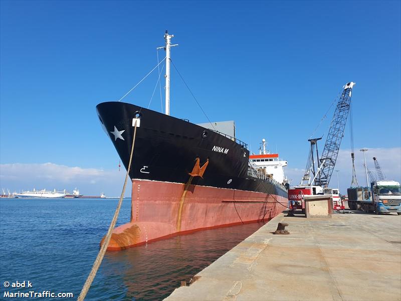 nina m (Refrigerated Cargo Ship) - IMO 8810786, MMSI 450615000, Call Sign ODVY under the flag of Lebanon