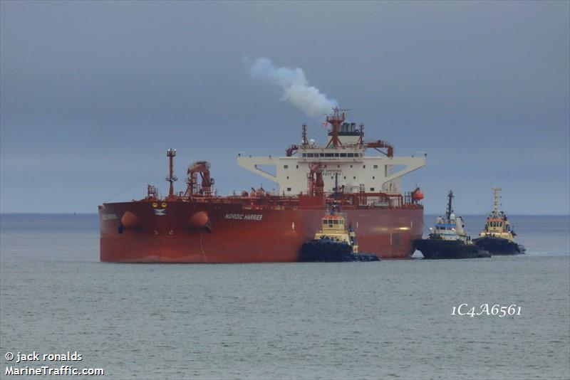 nordic harrier (Crude Oil Tanker) - IMO 9921063, MMSI 636021027, Call Sign 5LBW8 under the flag of Liberia