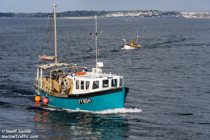 phoenix (Fishing vessel) - IMO , MMSI 235100009, Call Sign MSLK2 under the flag of United Kingdom (UK)