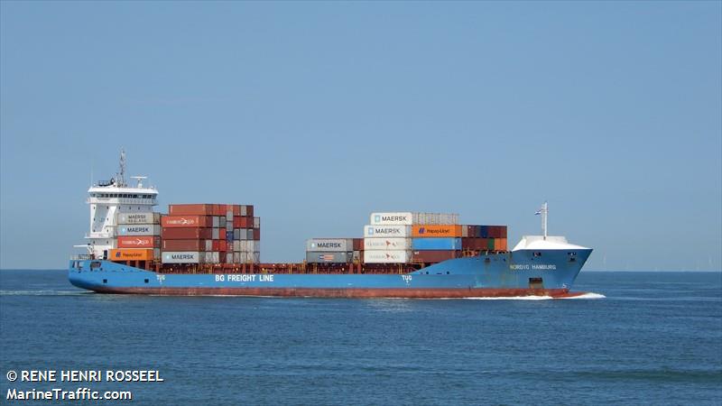 nordic hamburg (Container Ship) - IMO 9514755, MMSI 255802790, Call Sign CQPU under the flag of Madeira