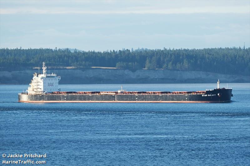 star galaxy (Bulk Carrier) - IMO 9628908, MMSI 311001140, Call Sign C6FL5 under the flag of Bahamas