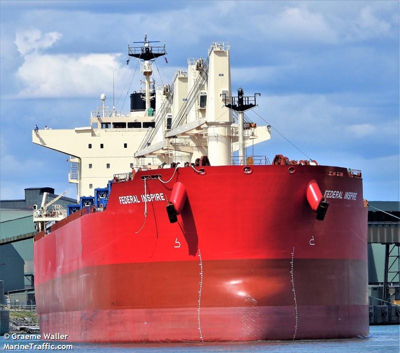 federal inspire (Bulk Carrier) - IMO 9925772, MMSI 352001300, Call Sign 3E4039 under the flag of Panama