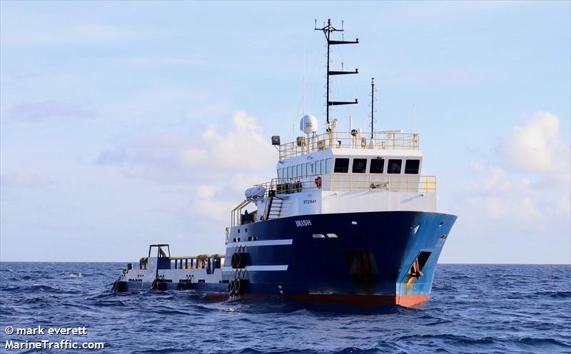 irish (Offshore Tug/Supply Ship) - IMO 9721841, MMSI 367610650, Call Sign WDH3763 under the flag of United States (USA)