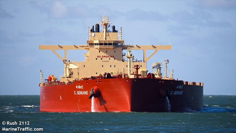 c. genuine (Crude Oil Tanker) - IMO 9929663, MMSI 636021562, Call Sign 5LEO6 under the flag of Liberia