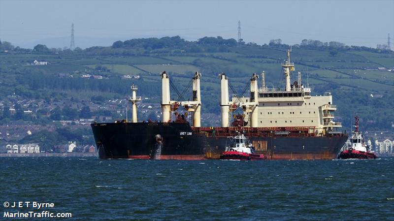 grey luna (Bulk Carrier) - IMO 9578775, MMSI 636021673, Call Sign 5LFD5 under the flag of Liberia