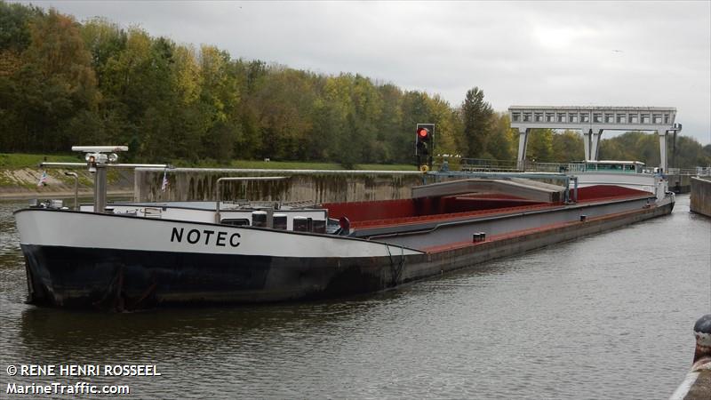 notec (Cargo ship) - IMO , MMSI 205530390, Call Sign  OT5303 under the flag of Belgium