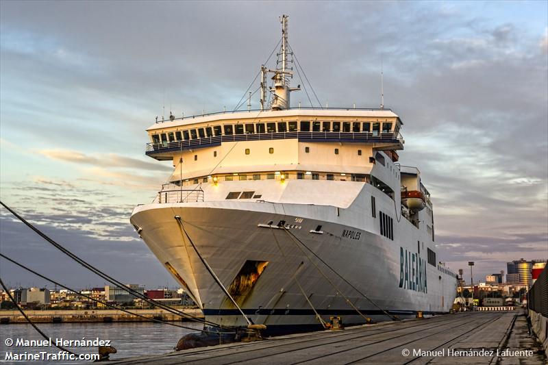 napoles (Passenger/Ro-Ro Cargo Ship) - IMO 9243423, MMSI 209106000, Call Sign 5BGU4 under the flag of Cyprus