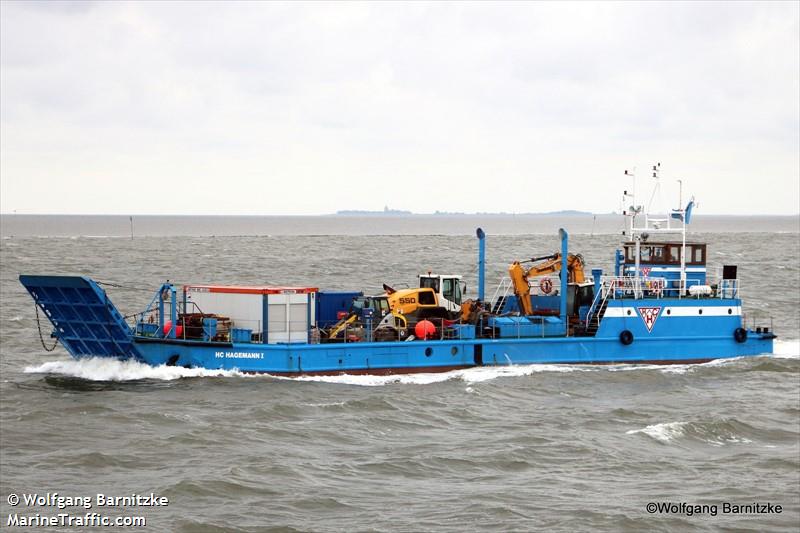 h.c.hagemann 1 (Cargo ship) - IMO , MMSI 211216890, Call Sign DIHU under the flag of Germany