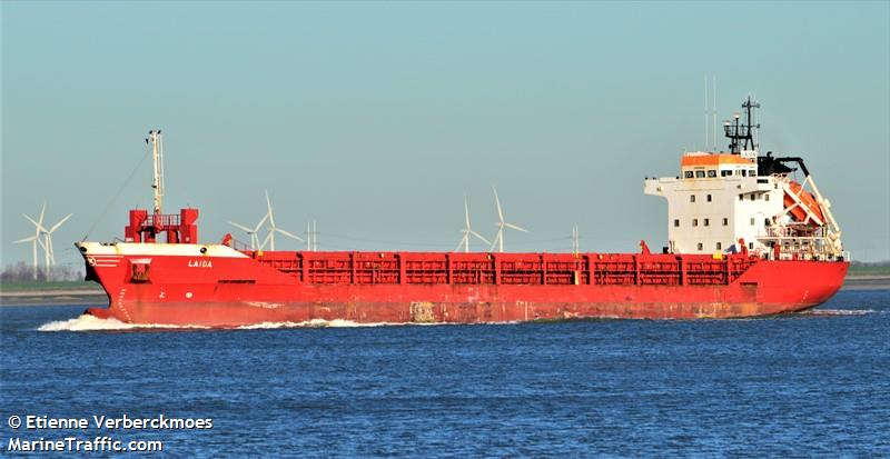 laida (General Cargo Ship) - IMO 9214733, MMSI 224509000, Call Sign EAVE under the flag of Spain