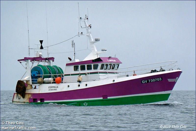 coppelia fv (Fishing vessel) - IMO , MMSI 228236000, Call Sign FVXJ under the flag of France