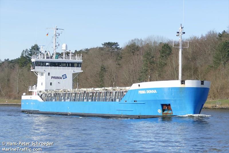 prima donna (General Cargo Ship) - IMO 8609606, MMSI 230015000, Call Sign OJPX under the flag of Finland