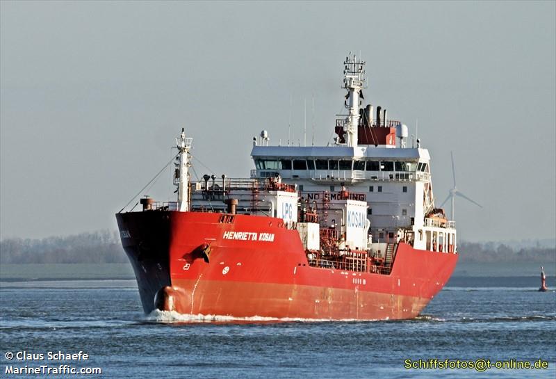 henrietta kosan (LPG Tanker) - IMO 9342425, MMSI 235060752, Call Sign 2ALK5 under the flag of United Kingdom (UK)