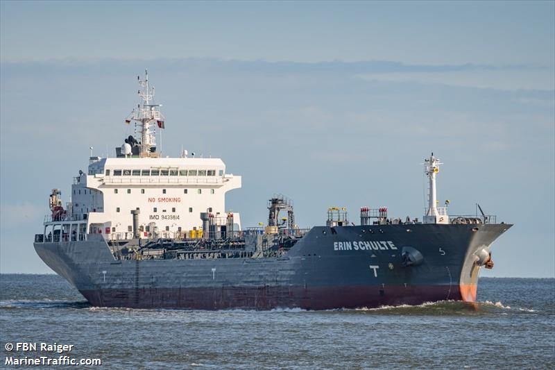 erin schulte (Chemical/Oil Products Tanker) - IMO 9439814, MMSI 235070283, Call Sign 2BXS4 under the flag of United Kingdom (UK)