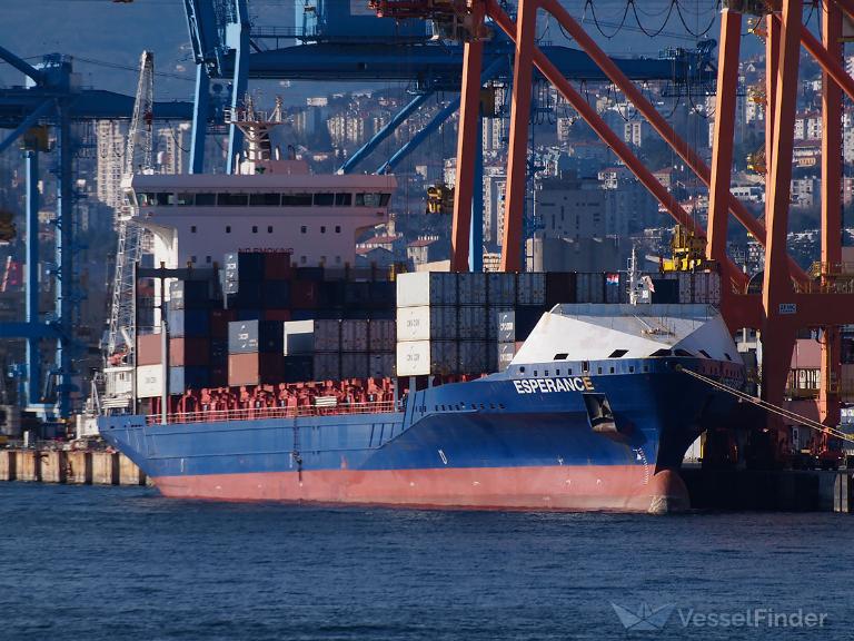 esperance (Container Ship) - IMO 9491484, MMSI 244265000, Call Sign PBEZ under the flag of Netherlands