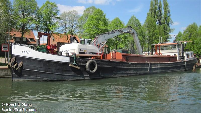 lena (Dredging or UW ops) - IMO , MMSI 244730414, Call Sign PE6142 under the flag of Netherlands