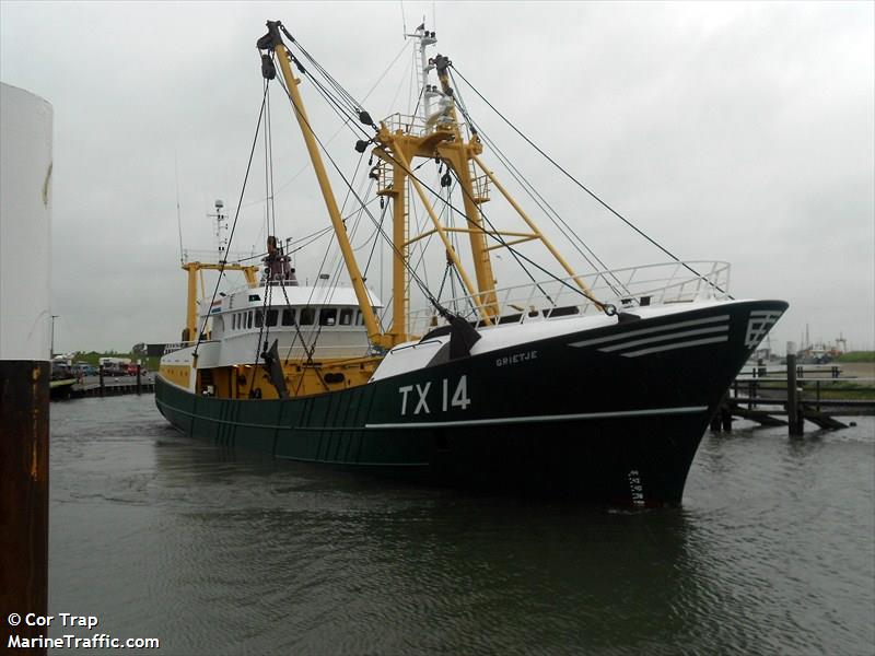 tx14 grietje (Fishing Vessel) - IMO 8432223, MMSI 246014000, Call Sign PEKM under the flag of Netherlands