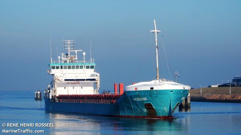 meridiaan (General Cargo Ship) - IMO 9385881, MMSI 246358000, Call Sign PCBO under the flag of Netherlands