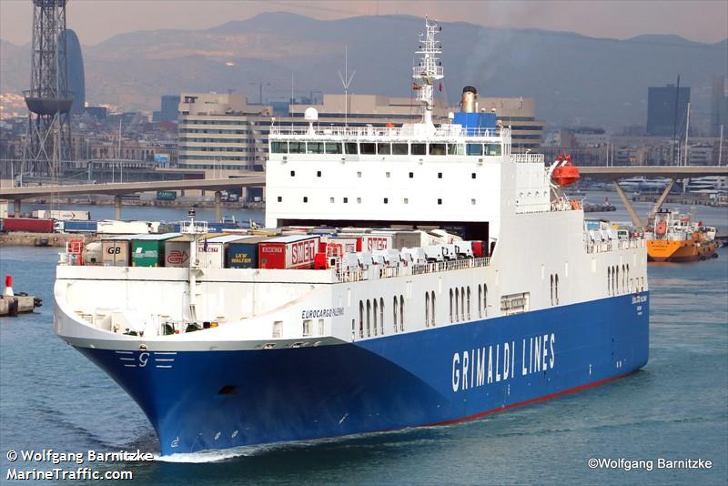 eurocargo palermo (Ro-Ro Cargo Ship) - IMO 9465538, MMSI 247241800, Call Sign IBAU under the flag of Italy