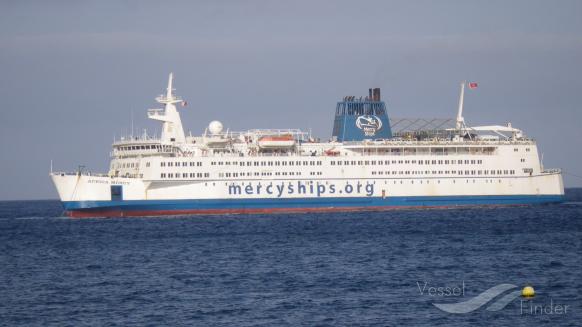 africa mercy (Hospital Vessel) - IMO 7803188, MMSI 248428000, Call Sign 9HEC6 under the flag of Malta
