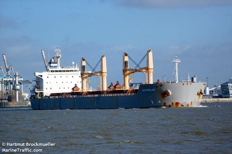 san nicolas (Bulk Carrier) - IMO 9463580, MMSI 249970000, Call Sign 9HA4453 under the flag of Malta