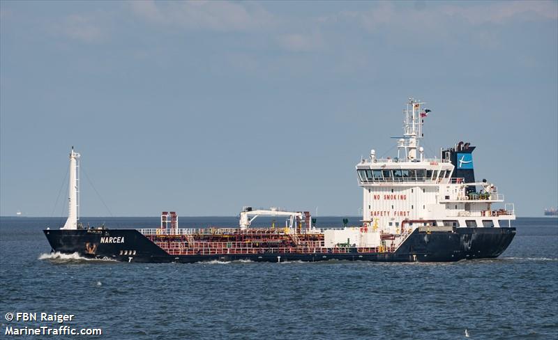 mt narcea (Chemical/Oil Products Tanker) - IMO 9344320, MMSI 255803560, Call Sign CQMS under the flag of Madeira