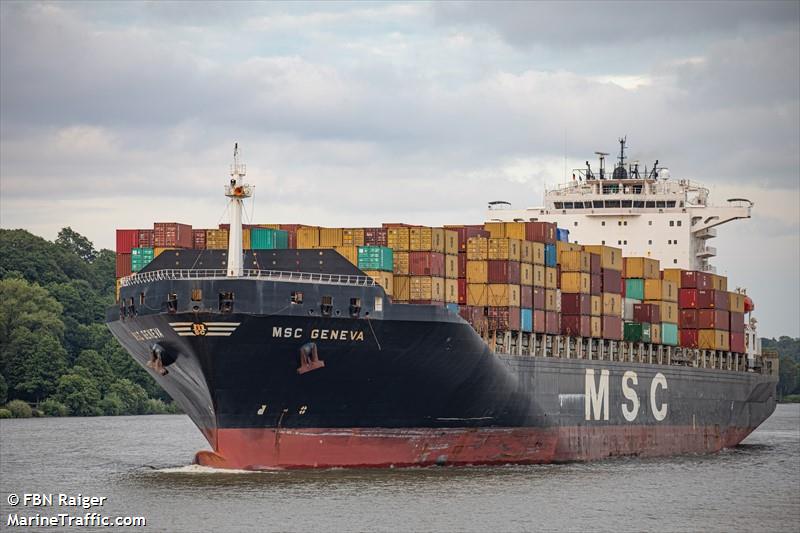 msc geneva (Container Ship) - IMO 9320427, MMSI 255805618, Call Sign CQFQ under the flag of Madeira