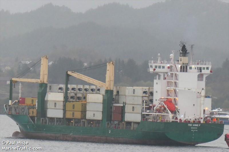 anne (Container Ship) - IMO 9347803, MMSI 255806190, Call Sign CQAJ4 under the flag of Madeira